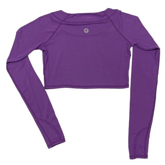 BloqUV Women's Crop Top Shirt XXS Magenta 50 UPF Sun Block Outdoors Cover-Up EUC - Picture 6 of 11